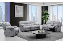 Load image into Gallery viewer, Global Furniture U250 Grey Reclining Sofa/Console Reclining Loveseat/Glider Recliner