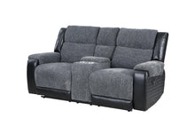 Load image into Gallery viewer, Global Furniture U5914 Grey/Black Console Reclining Loveseat