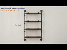 Load image into Gallery viewer, Acme Brantley Wall Rack W/4 Shelves