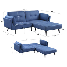 Load image into Gallery viewer, Acme Nafisa Adjustable Sofa &amp; Ottoman