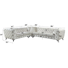 Load image into Gallery viewer, Acme Atronia Sectional Sofa W/4 Pillows