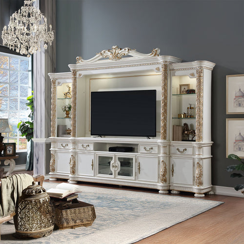 Acme Vendome Antique Pearl  Entertainment Center