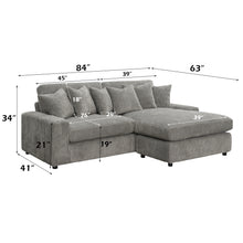 Load image into Gallery viewer, Acme Tavia Reversible Sectional Sofa W/6 Pillows