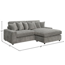 Load image into Gallery viewer, Acme Tavia Reversible Sectional Sofa W/6 Pillows