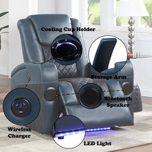 Load image into Gallery viewer, Acme Alair Power Motion Recliner W/Bluetooth, Wireless Charger &amp; Cupholder