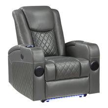 Load image into Gallery viewer, Acme Alair Power Motion Recliner W/Bluetooth, Wireless Charger &amp; Cupholder