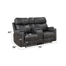 Load image into Gallery viewer, Acme Hirah Motion Loveseat w/Console &amp; USB Port