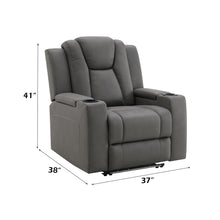 Load image into Gallery viewer, Acme Leuco Power Motion Recliner w/Cup Holder, Control, LED &amp; Power Headrest