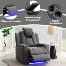 Load image into Gallery viewer, Acme Leuco Power Motion Recliner w/Cup Holder, Control, LED &amp; Power Headrest
