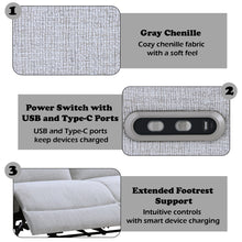 Load image into Gallery viewer, Acme Eastre Power Motion Sofa w/USB Port