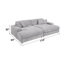 Load image into Gallery viewer, Acme Hilde Sectional Sofa w/4 Pillows