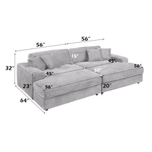 Load image into Gallery viewer, Acme Hilde Sectional Sofa w/4 Pillows