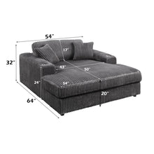 Load image into Gallery viewer, Acme Hilde Chaise w/2 Pillows
