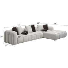 Load image into Gallery viewer, Acme Manilla Sectional Sofa w/8 Pillows