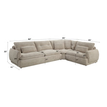 Load image into Gallery viewer, Acme Jonina Sectional Sofa w/4 Pillows