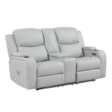 Load image into Gallery viewer, Acme Elonzo Power Motion Loveseat w/Console, LED, Power Headrest &amp; Speaker