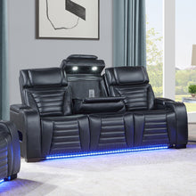 Load image into Gallery viewer, Acme Ephron Power Motion Sofa W/Dropdown Table, Wireless Charging, Reading Light, Power Headrests &amp; LED