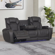 Load image into Gallery viewer, Acme Wendell Power Motion Sofa w/Dropdown Table, Storage, USB &amp; LED