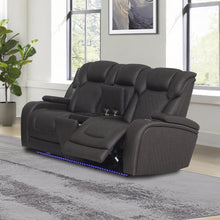 Load image into Gallery viewer, Acme Wendell Power Motion Loveseat w/Console, Wireless Charger, Storage, USB &amp; LED