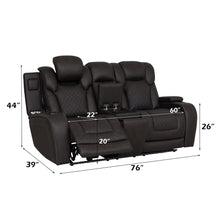Load image into Gallery viewer, Acme Wendell Power Motion Loveseat w/Console, Wireless Charger, Storage, USB &amp; LED