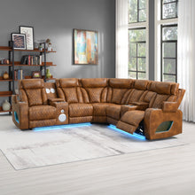 Load image into Gallery viewer, Acme Taddeo Power Motion Sectional Sofa Set w/Power Headrest, Massage &amp; LED