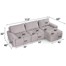 Load image into Gallery viewer, Acme Dorcas Compressed Sectional Sofa