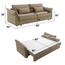 Load image into Gallery viewer, Acme Turpin Sofa w/Sleeper, 2 Pillows &amp; Storage