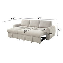 Load image into Gallery viewer, Acme Nuriel Reversible Sectional Sofa w/Sleeper &amp; Storage