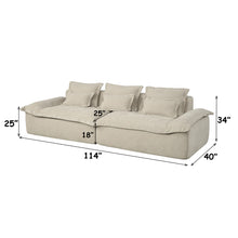 Load image into Gallery viewer, Acme Jesse Oversized Sofa w/6 Pillows