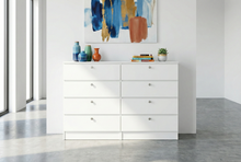 Load image into Gallery viewer, Edgar's Milano 8 Drawer Dresser - White