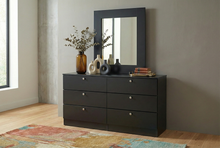 Load image into Gallery viewer, Edgar's Milano 6 Drawer Dresser - Black