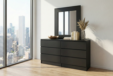 Load image into Gallery viewer, Edgar's Edgar's Promo 6 Drawer Dresser/No Handles - Black