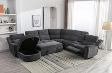 Load image into Gallery viewer, Salinas Gray 6-pc Sectional