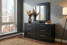 Load image into Gallery viewer, Edgar's Tokyo One Drawer with Full Length Mirror - Black