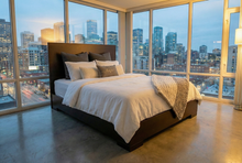 Load image into Gallery viewer, Edgar's Tokyo Twin Headboard (no platform) - Cappuccino