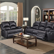 Load image into Gallery viewer, Wesley Black Sofa &amp; Loveseat