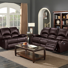 Load image into Gallery viewer, Wesley Brown Sofa &amp; Loveseat