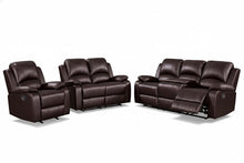 Load image into Gallery viewer, Wesley Brown Sofa &amp; Loveseat &amp; Chair