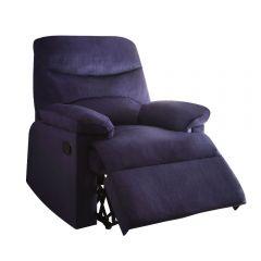 ACME ARCADIA BLUE WOVEN FABRIC MOTION RECLINER