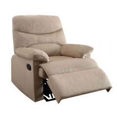 ACME ARCADIA BEIGE WOVEN FABRIC MOTION RECLINER