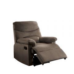 ACME ARCADIA LIGHT BROWN WOVEN FABRIC MOTION RECLINER