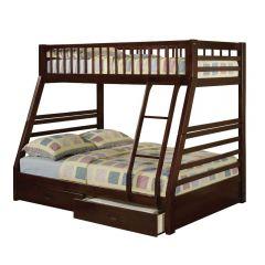 ACME JASON ESPRESSO FINISH TWIN/FULL BUNK BED