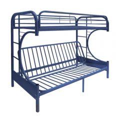 ACME ECLIPSE BLUE FINISH TWIN XL/QUEEN FUTON BUNK BED