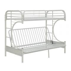 ACME ECLIPSE WHITE FINISH TWIN XL/QUEEN FUTON BUNK BED