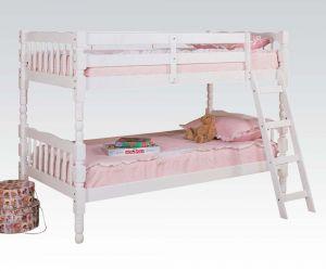 ACME HOMESTEAD WHITE FINISH TWIN/TWIN BUNK BED
