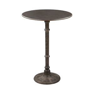 COASTER DINING-ROOM ROUND BAR TABLE DARK RUSSET AND ANTIQUE BRONZE