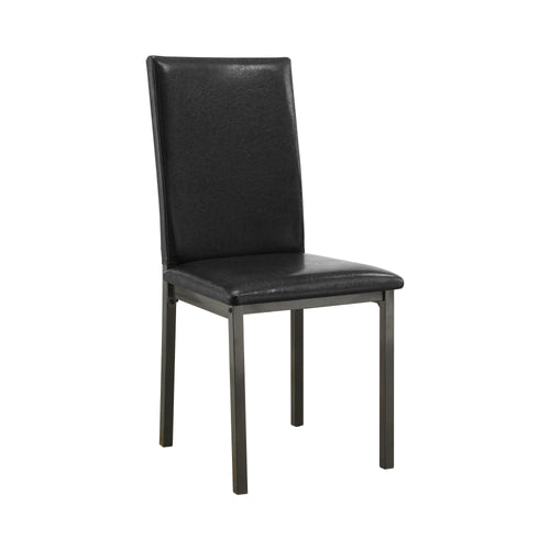 COASTER DINING-ROOM GARZA UPHOLSTERED DINING CHAIRS BLACK