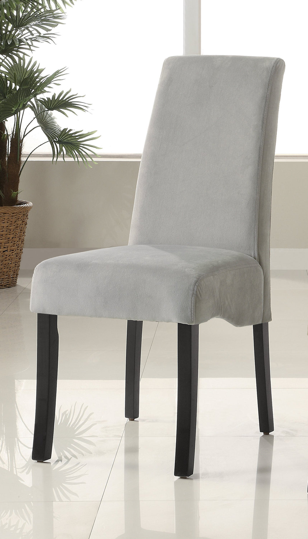 COASTER DINING-ROOM STANTON UPHOLSTERED SIDE CHAIRS GREY