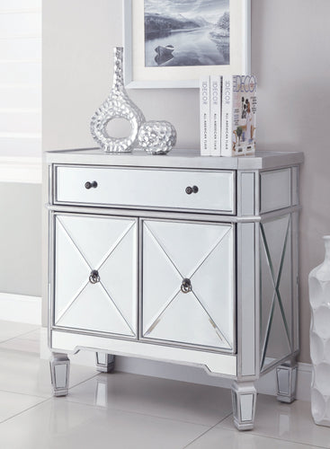 COASTER OFFICE-ACCESSORY 2-DOOR WINE CABINET CLEAR MIRROR