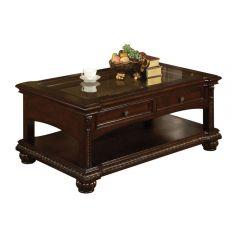 ACME ANONDALE CHERRY FINISH COFFEE TABLE